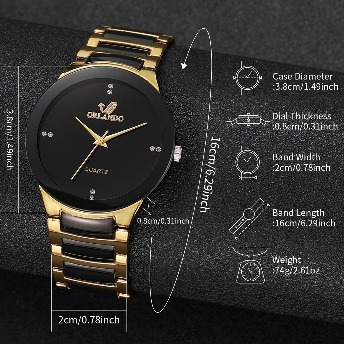 Beautiful, Stainless Steel Band Man & Woman's Analog Quartz Watches... Available In Singles Too!