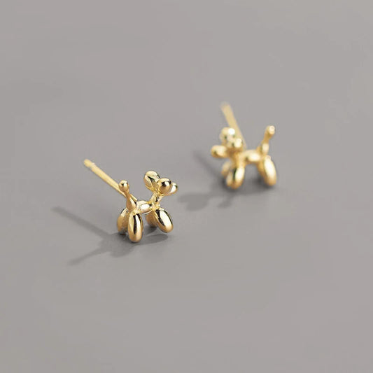 S9.25 Sterling Silver Mini Balloon Dog Earrings, Treat yourself, treat a friend.
