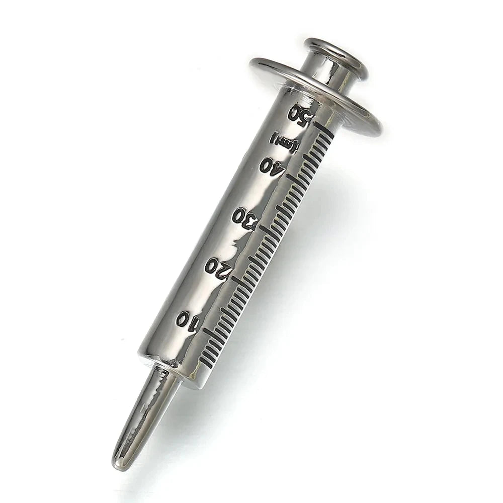 Classic, Medical Metal Brooch Syringe Pin By, CATUNI...Gift For Doctor, Nurse Or Graduate