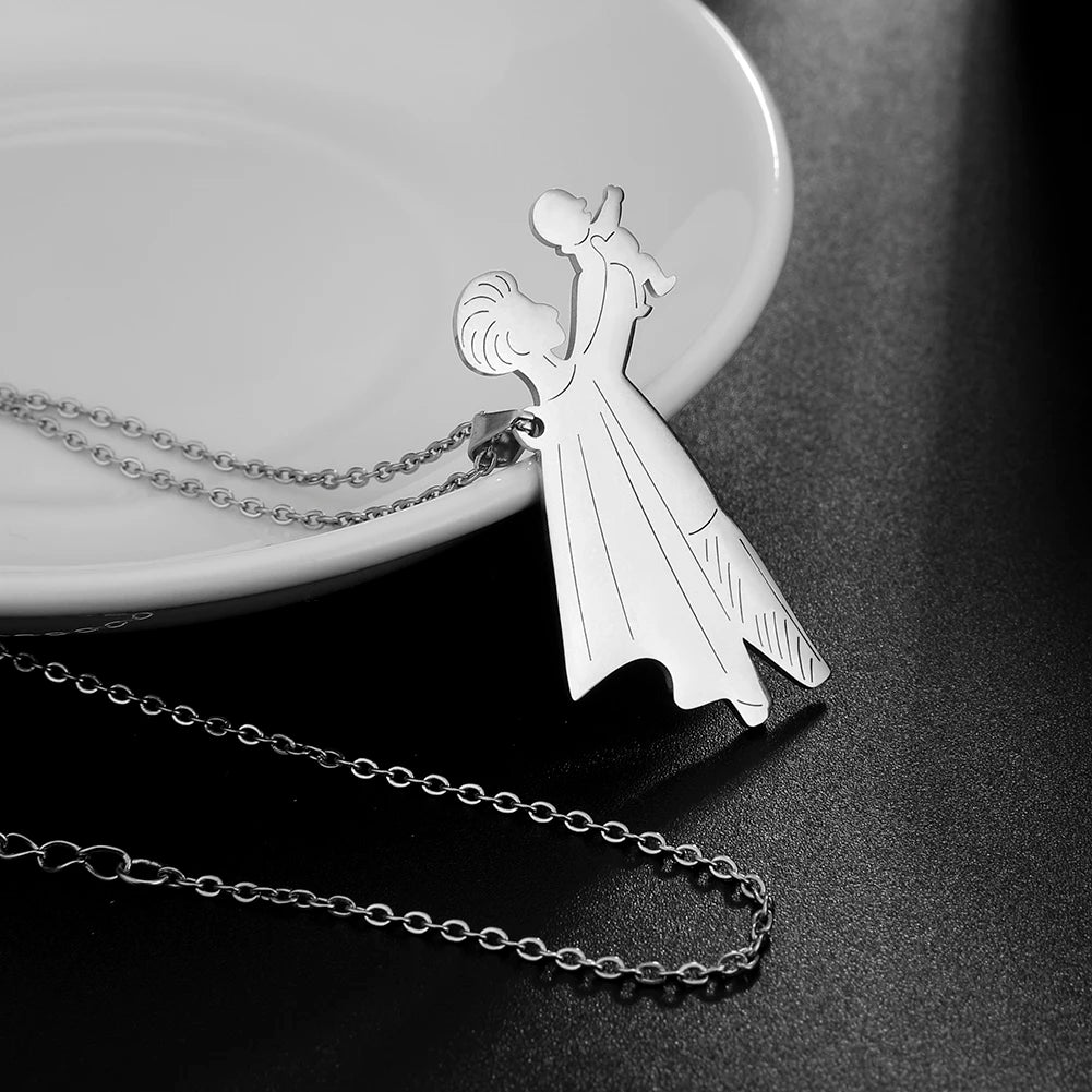 Mother's Day, Baby Child, Stainless Steel Pendant Gift, From FISHHOOK