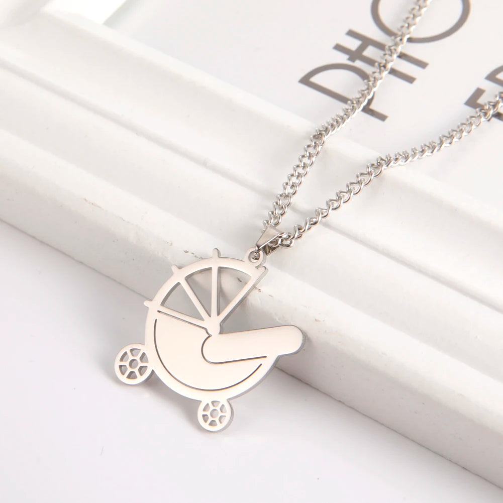Mother's Day, Baby Child, Stainless Steel Pendant Gift, From FISHHOOK