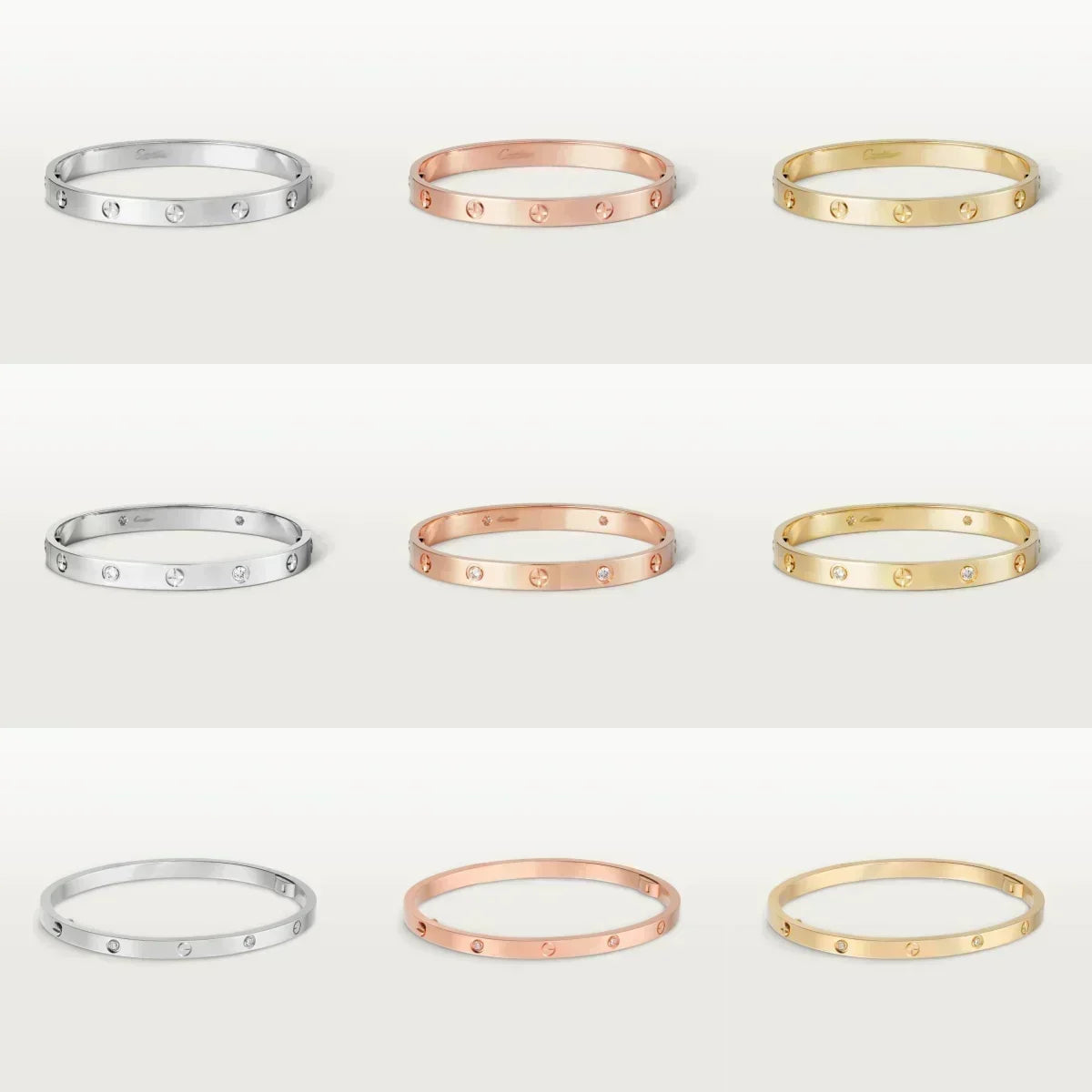 925 sterling silver, classic Love series, light luxury women's elegant Bangles