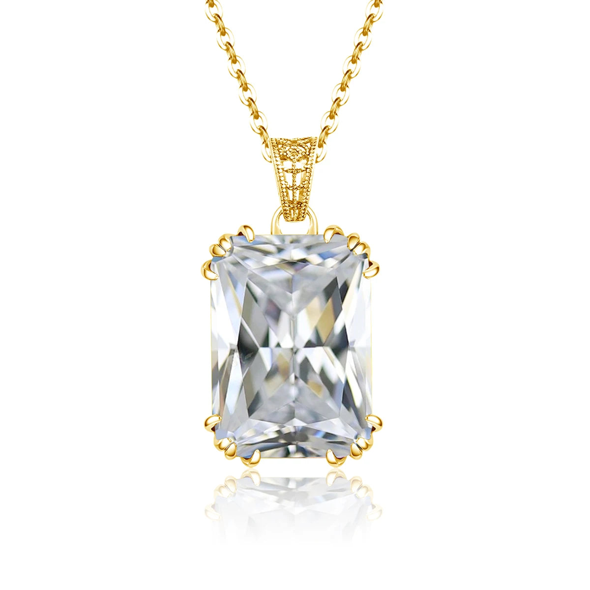 925 Silver, Blue Sapphire Necklace Pendant For Women...Certificate Included