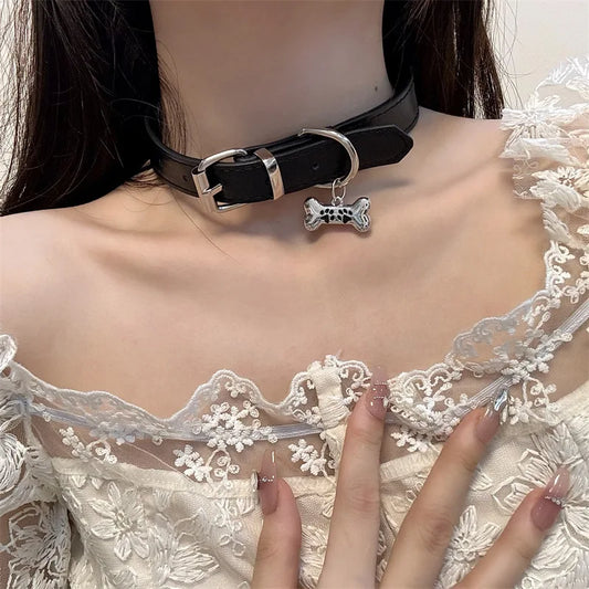 Trendy, Dog Claw Bone Choker for Women, Nice Gift For Punk Rockers