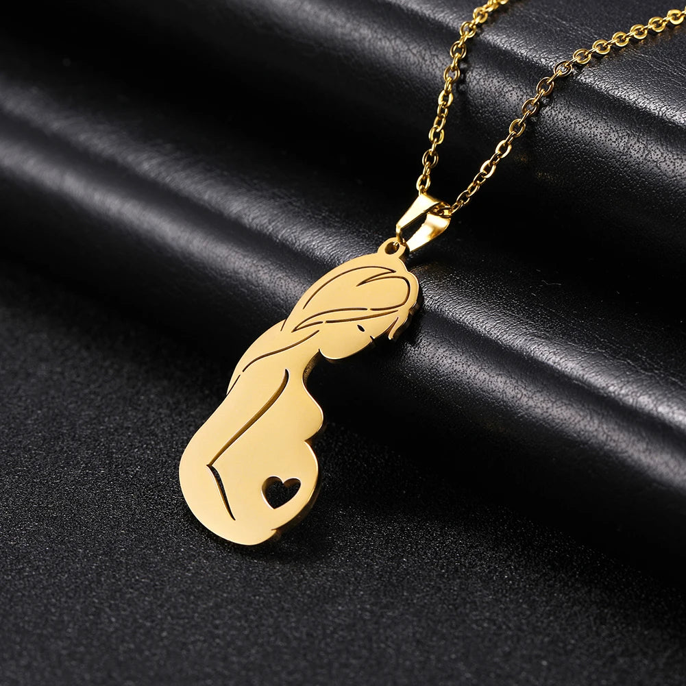 Mother's Day, Baby Child, Stainless Steel Pendant Gift, From FISHHOOK