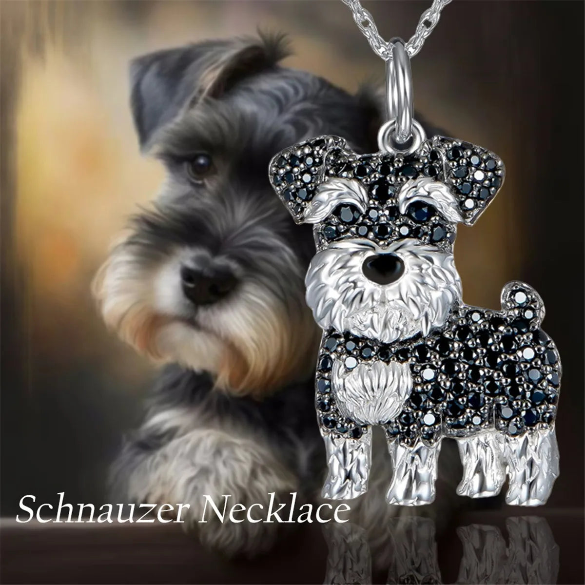Exquisite, Cute, Schnauzer Dog Pendant Necklace for Women...Is Your Favorite Breed Here?