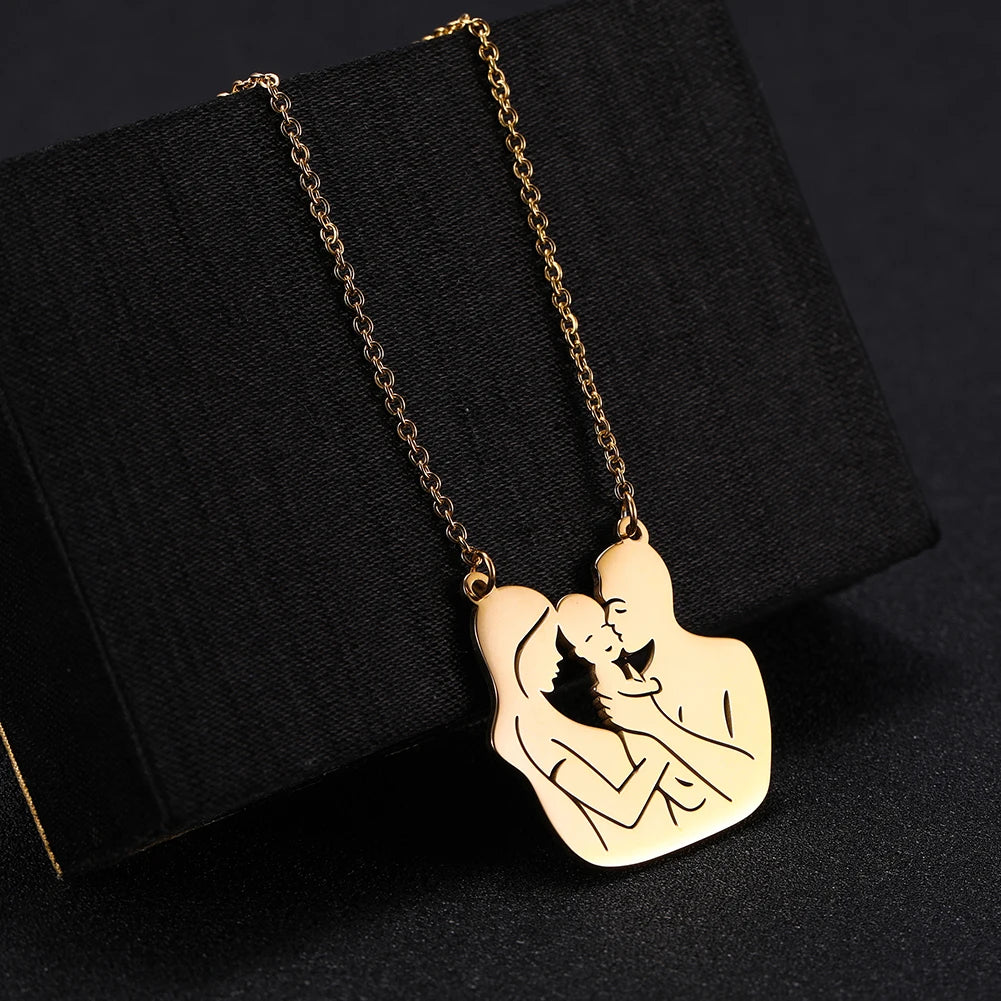 Mother's Day, Baby Child, Stainless Steel Pendant Gift, From FISHHOOK