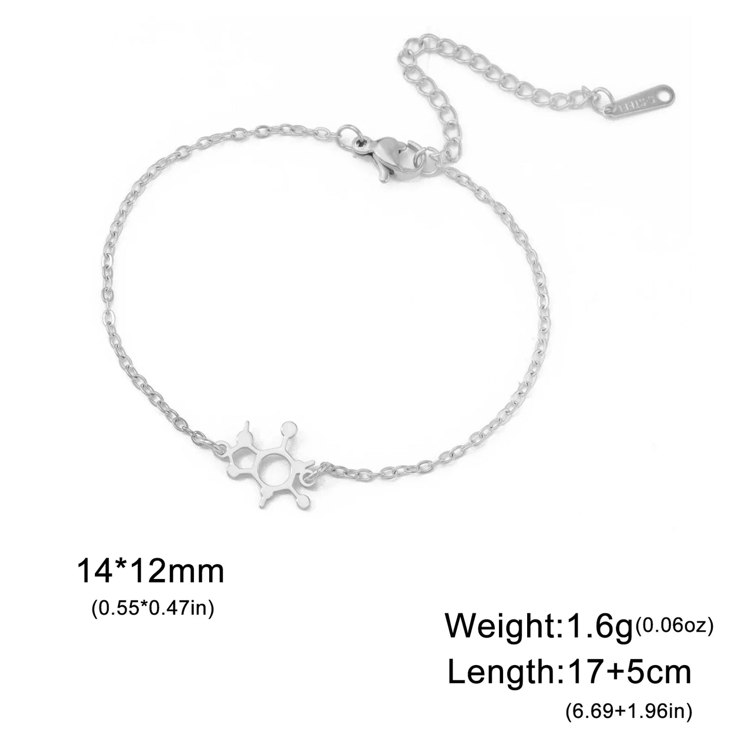 Chemical Molecule Charm Bracelet , by Skyrim
