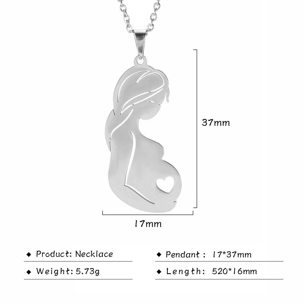 Mother's Day, Baby Child, Stainless Steel Pendant Gift, From FISHHOOK