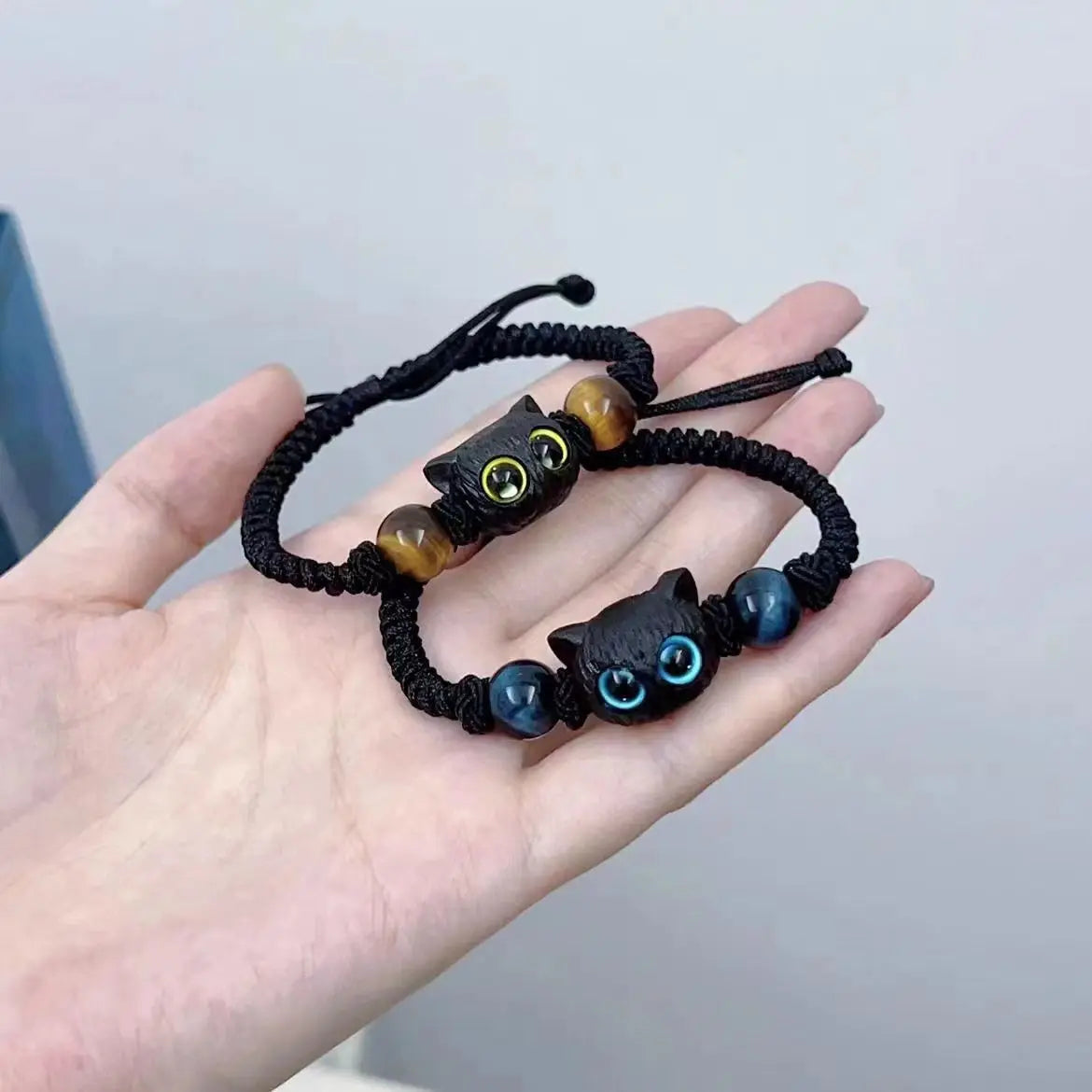 Cat Couples Braided Bracelet