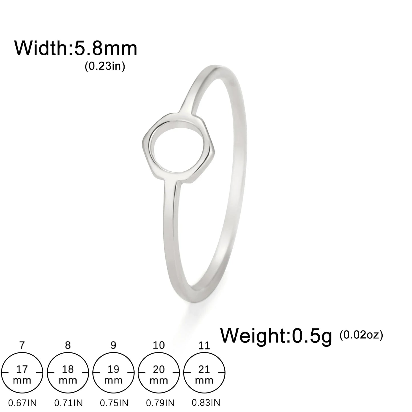 Attractive, Stainless Steel Chemical Molecule Ring, by Skyrim