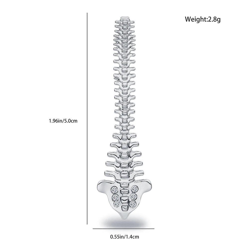 Spine Brooch Pin, Gifts For Orthopedic/Chiropractic Professionals Or Students, By HANRESHE