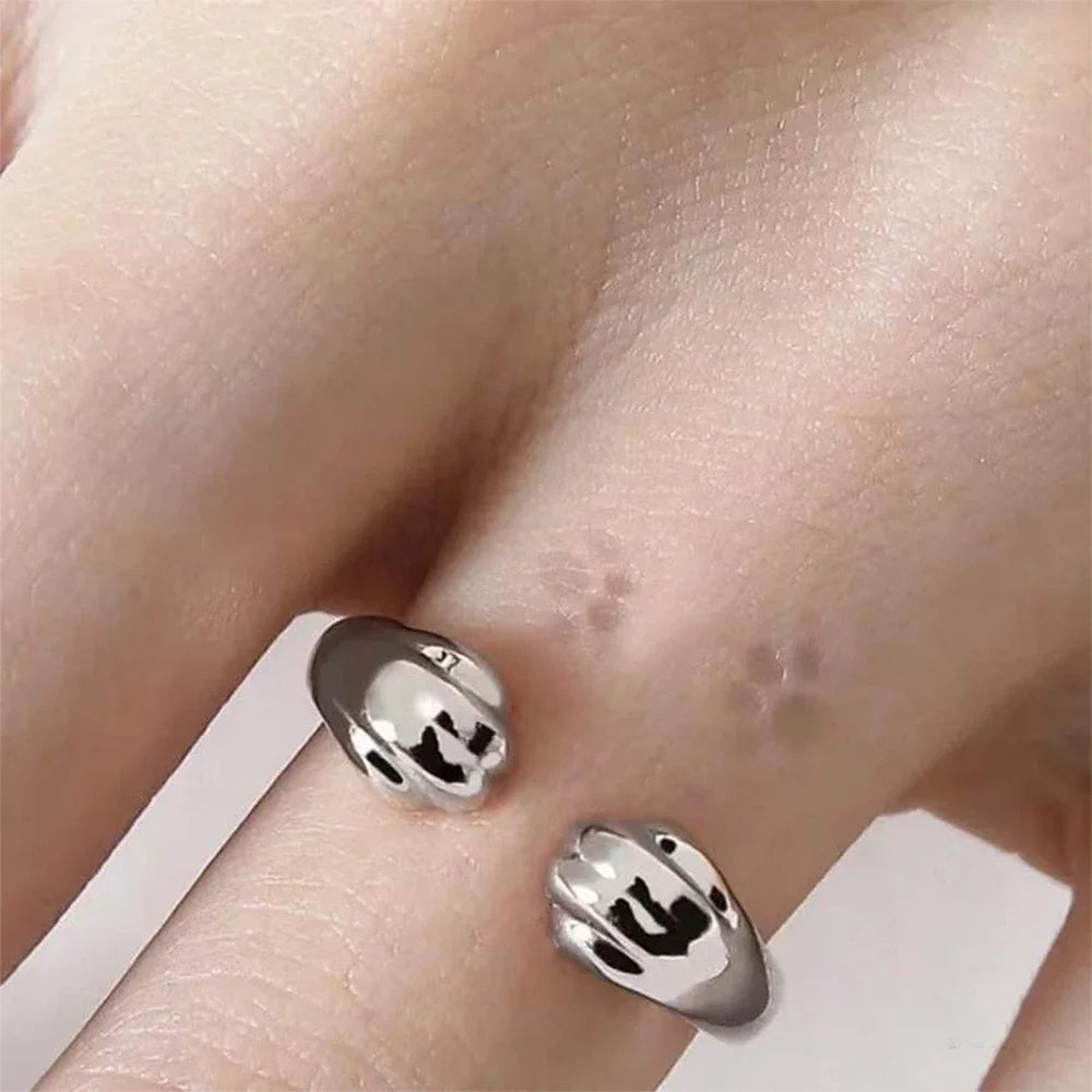 Cute, Cat Claw Embrace, Adjustable Ring