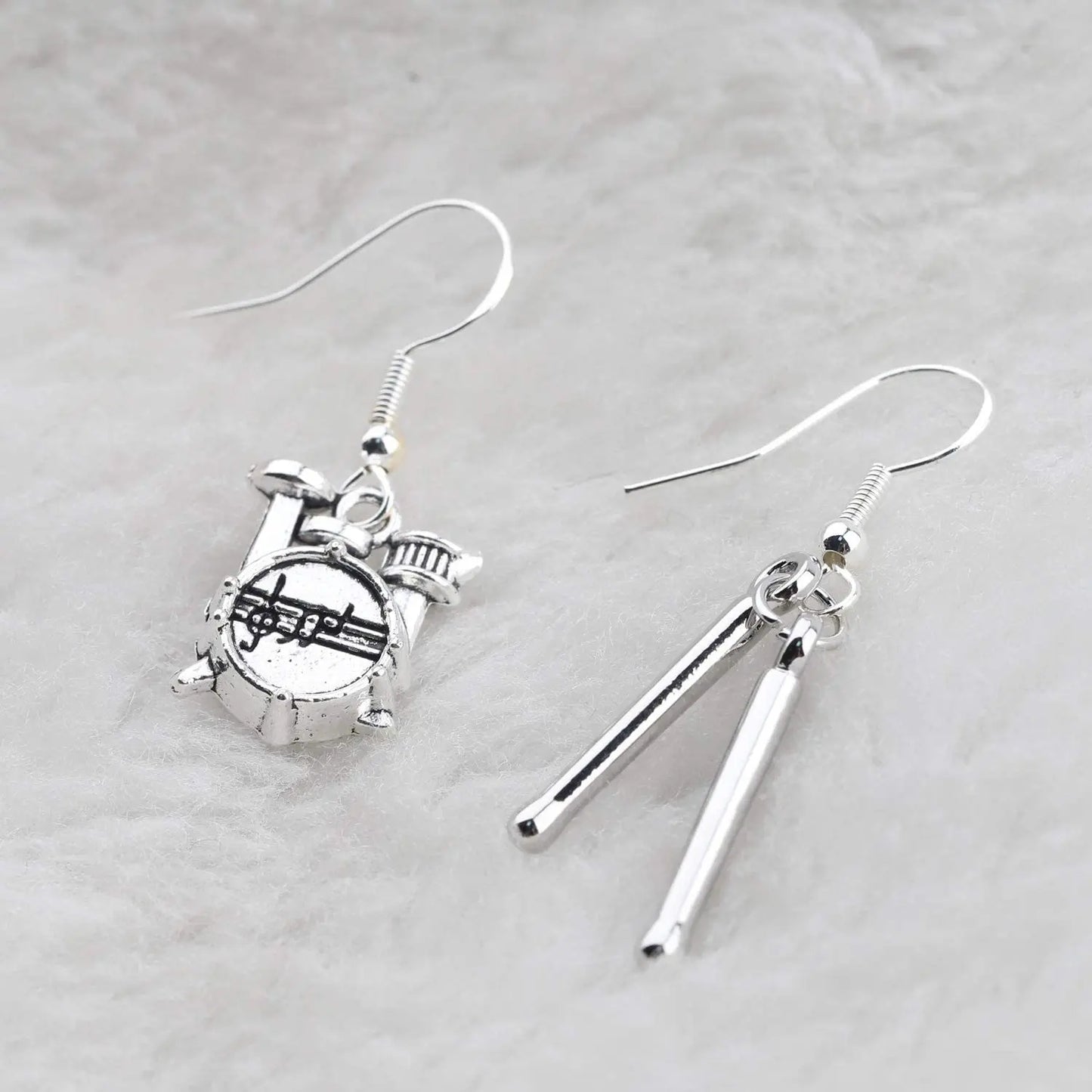 Unique Fashion, Pop Music Lovers Rock Drum Kit Earrings… Interesting Girl/Women Jewelry