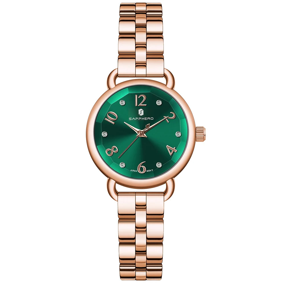 SAPPHERO’S, Women's Fashion, Versatile, Stainless Steel, Fashion versatile, Light luxury, Ultra-Thin Watch