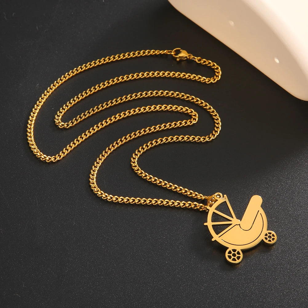 Mother's Day, Baby Child, Stainless Steel Pendant Gift, From FISHHOOK