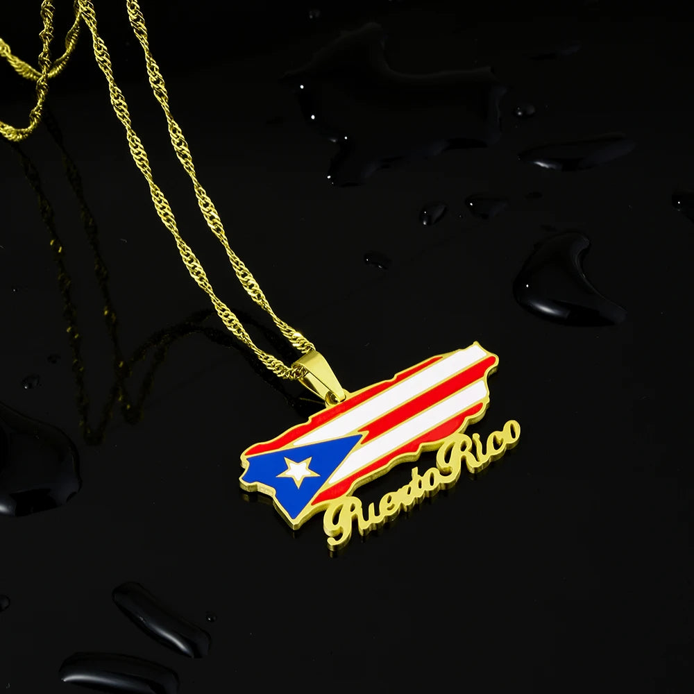 Wear Puerto to celebrate The Big Game 2026 and Bad Bunny in style — show your Puerto Rican pride with this beautiful flag necklace. Lightweight, durable, and polished for that beautiful shine, it’s the perfect game day souvenir, by SONYA