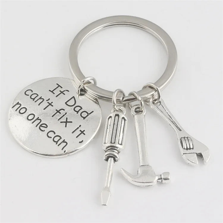 If Dad Cant Fix It, No One Can...Fathers Day Pendant Key Chain Gift