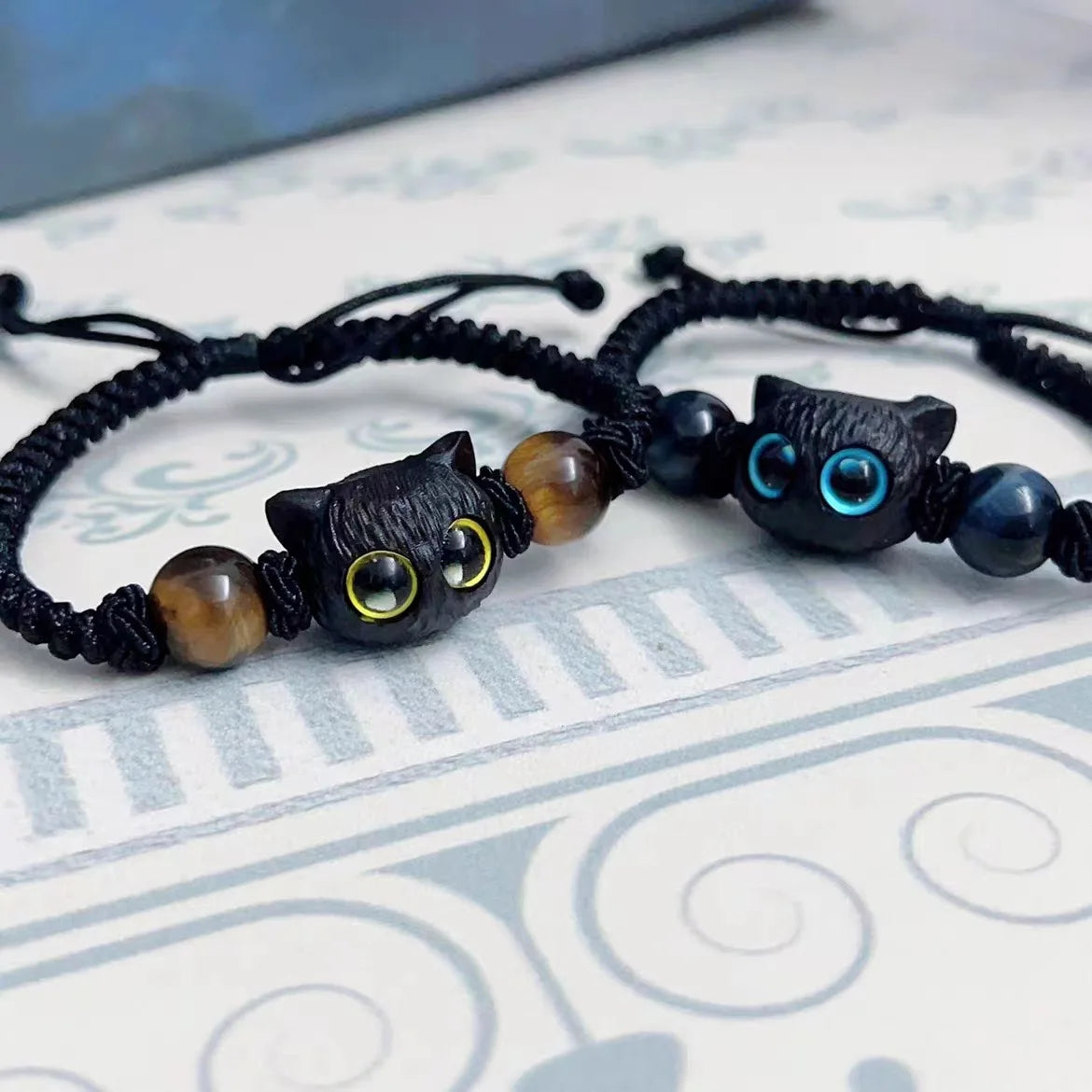 Cat Couples Braided Bracelet