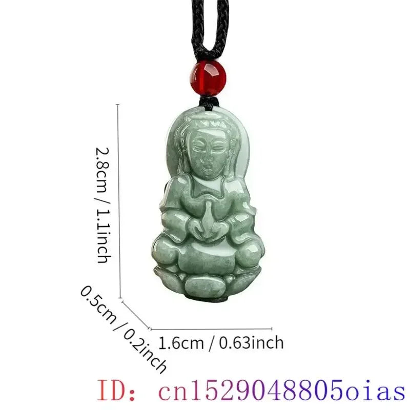 Green Burmese, Jade Amulet Necklace… Fine Jewelry Carved Gemstone, By MC