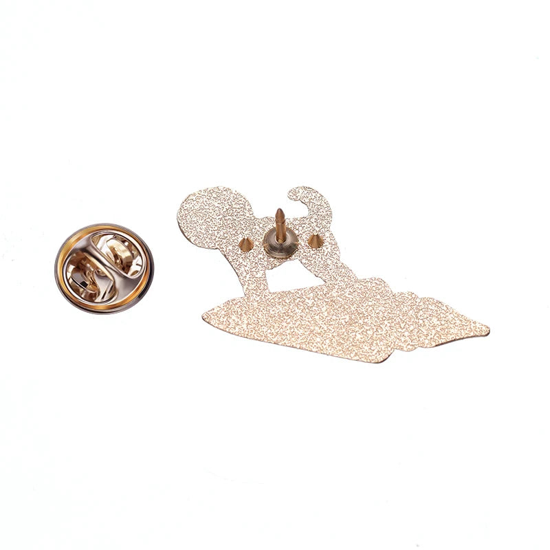 Custom, Astronaut Space Rocket, Dog Enamel Lapel Badge