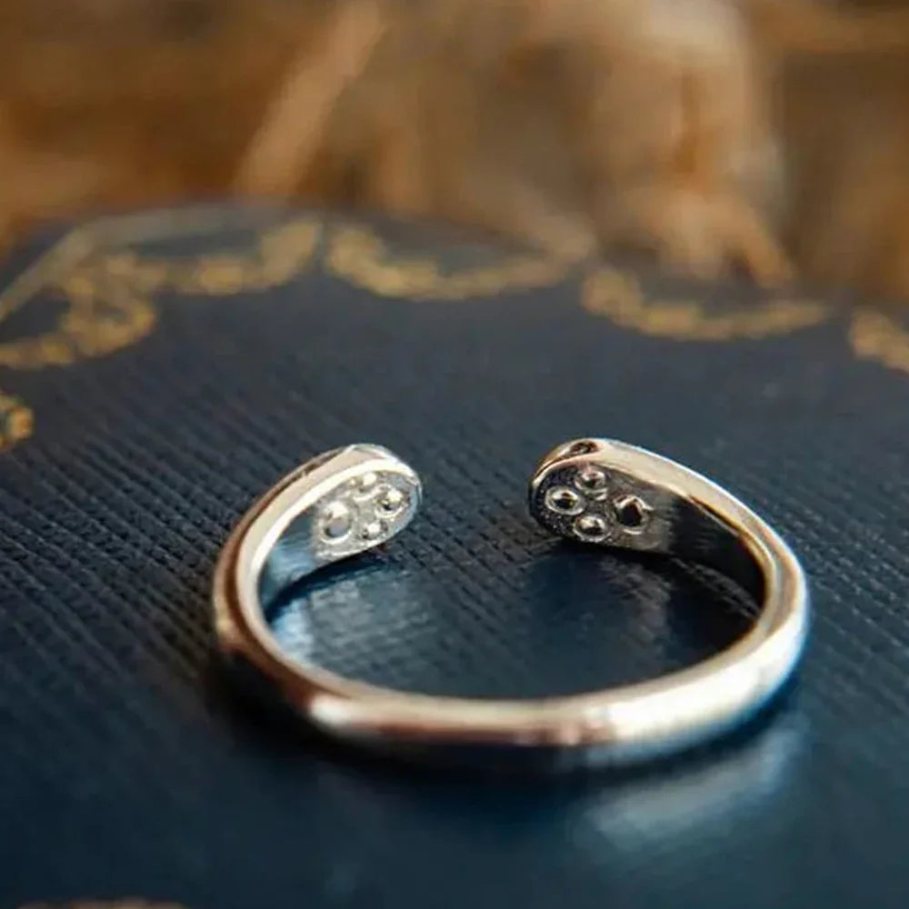 Cute, Cat Claw Embrace, Adjustable Ring