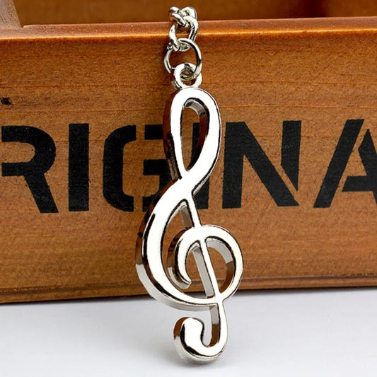 Creative, Personalized, Metal, G Clef Shaped Keychain…Jewelry Accessories For Music Lovers