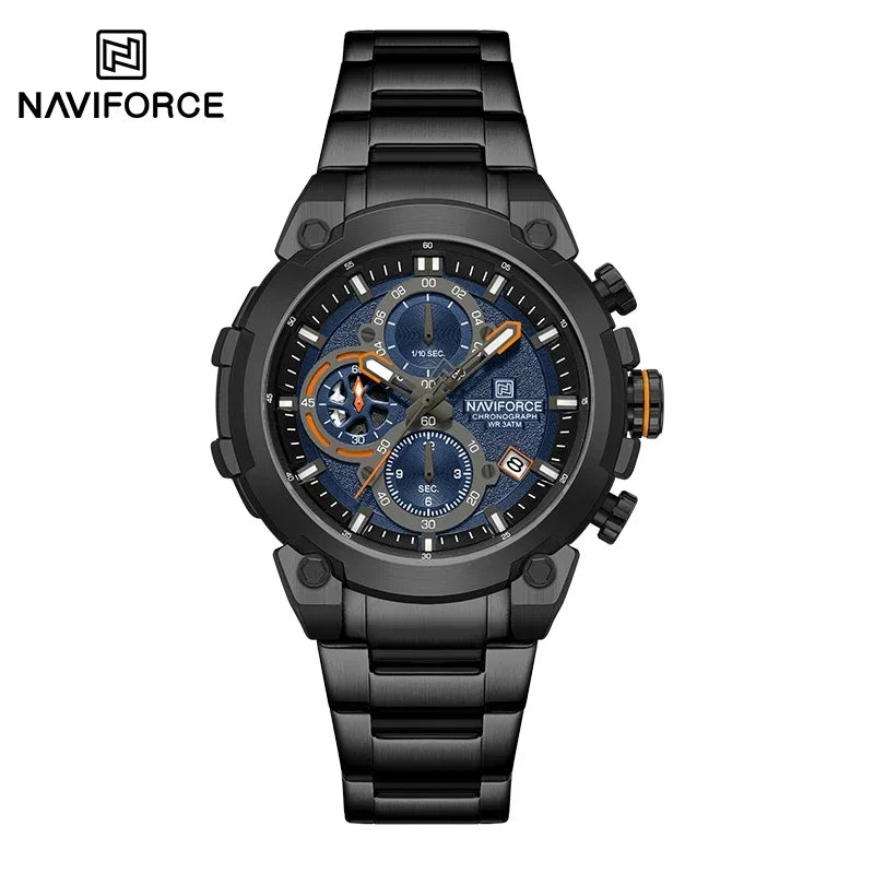 Fashion, Sports, Chronograph, Waterproof, Calendar Display, Military Quartz Male Watch, By NAVIFORCE