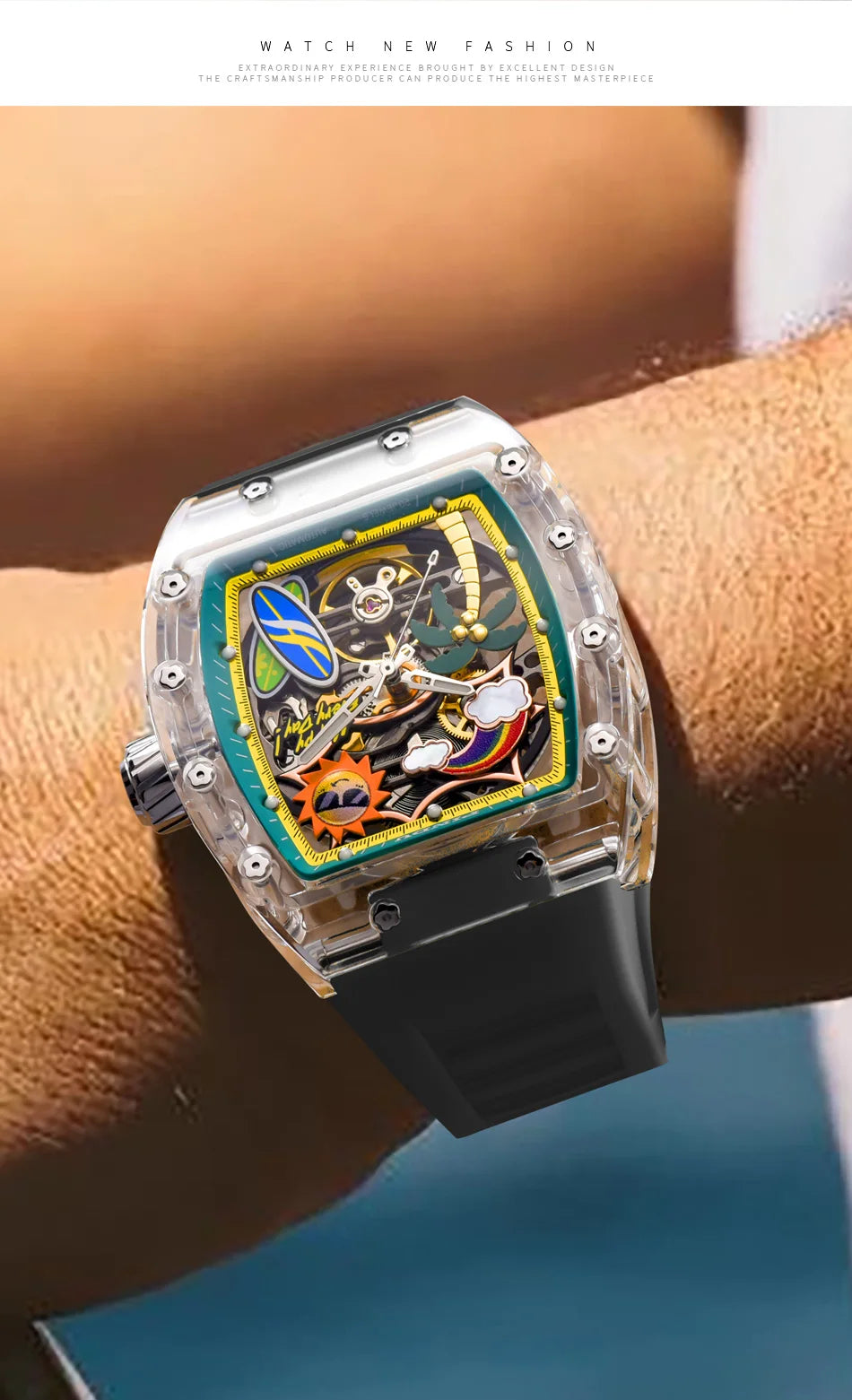 New PINDU Watch… Summer Beach Glowing, Waterproof Fashion