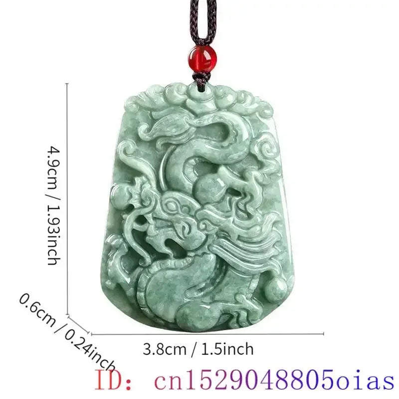 Green Burmese, Jade Amulet Necklace… Fine Jewelry Carved Gemstone, By MC