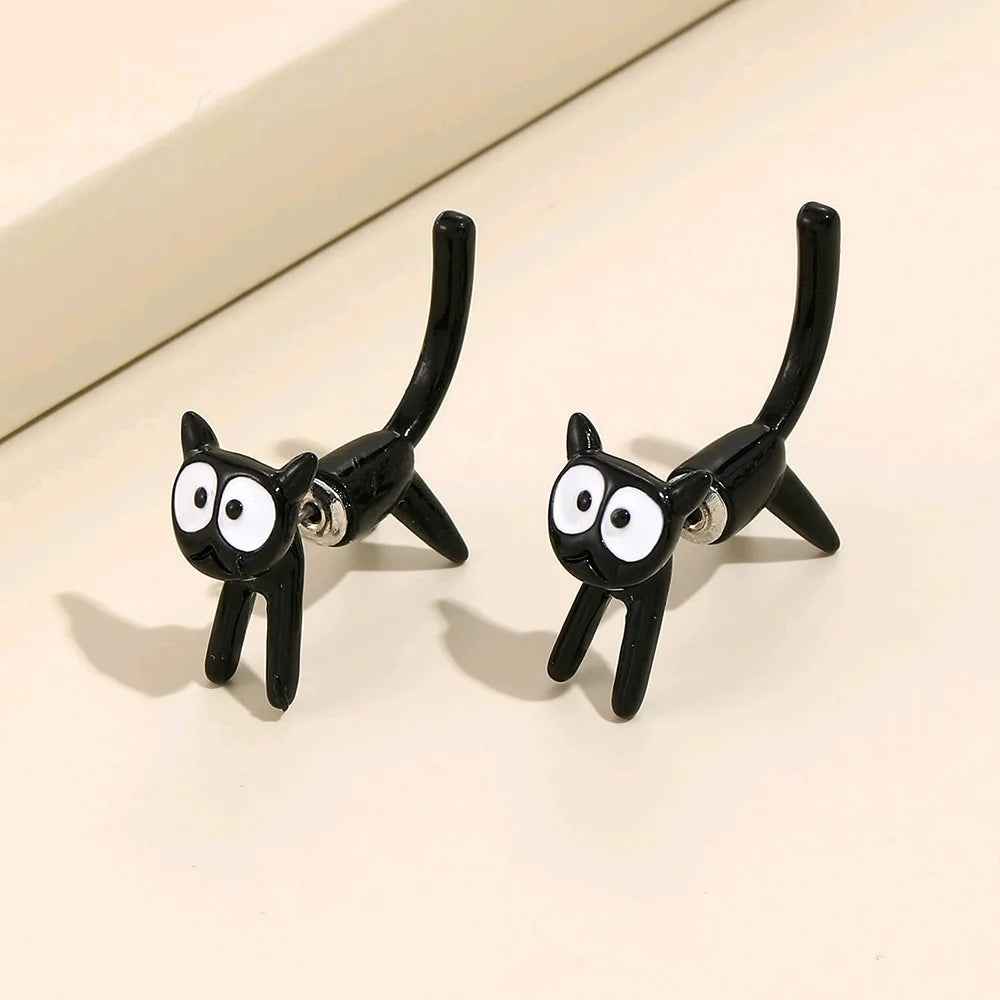 New Fashion Handmade Cartoon 3D Clay Animal Earrings