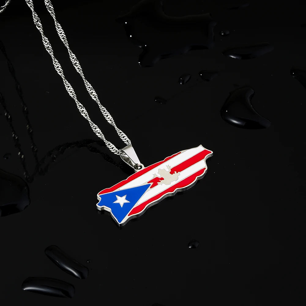 Wear Puerto to celebrate The Big Game 2026 and Bad Bunny in style — show your Puerto Rican pride with this beautiful flag necklace. Lightweight, durable, and polished for that beautiful shine, it’s the perfect game day souvenir, by SONYA