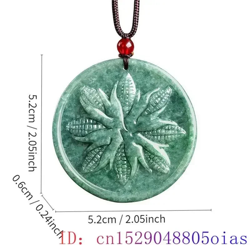 Green Burmese, Jade Amulet Necklace… Fine Jewelry Carved Gemstone, By MC