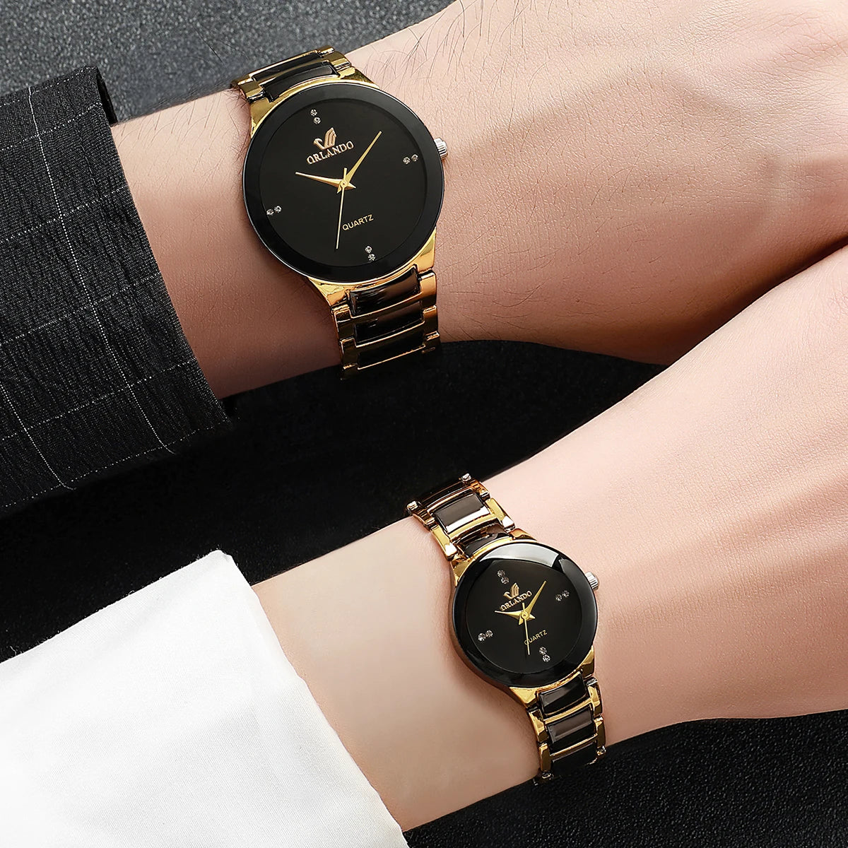 Beautiful, Stainless Steel Band Man & Woman's Analog Quartz Watches... Available In Singles Too!