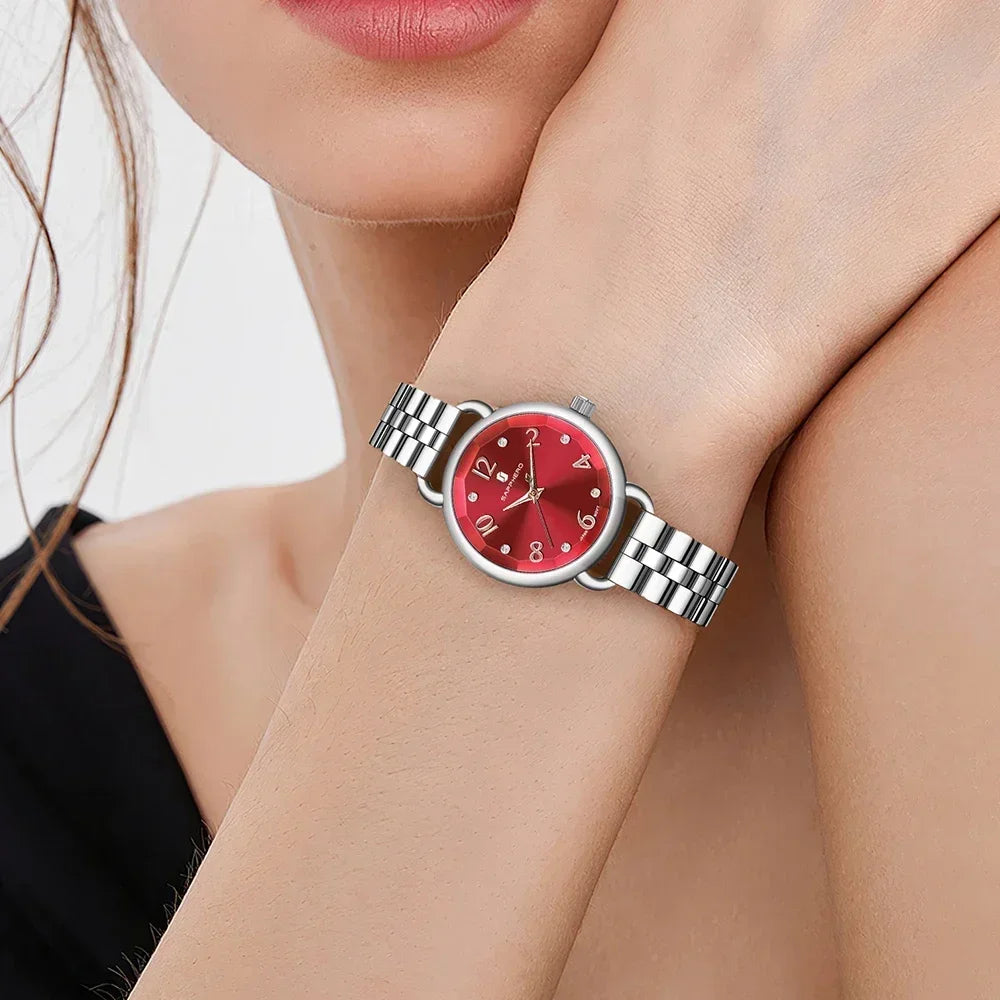 SAPPHERO’S, Women's Fashion, Versatile, Stainless Steel, Fashion versatile, Light luxury, Ultra-Thin Watch