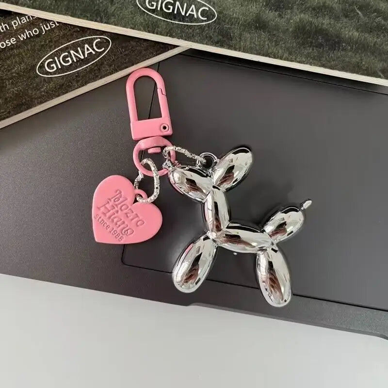 Cute, Acrylic Cartoon Balloon, Dog Keychains For Women