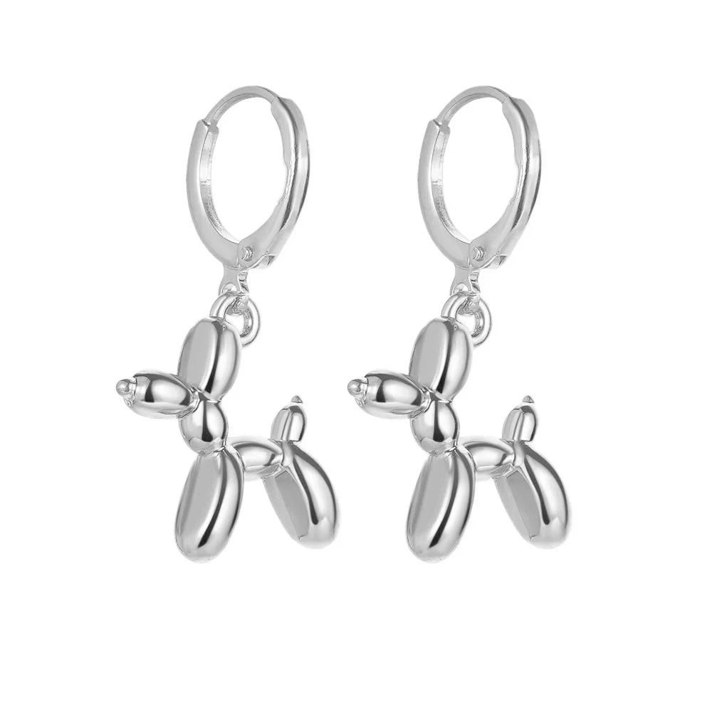 S9.25 Sterling Silver Mini Balloon Dog Earrings, Treat yourself, treat a friend.