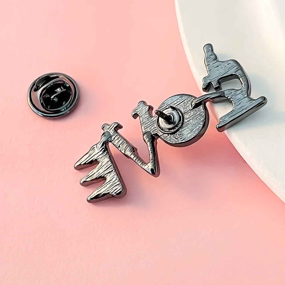 Lab Lover Enamel Microscope Brooch, by DCARZZ, a Perfect gift for Biologists and other Scientists