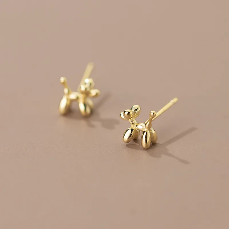 S9.25 Sterling Silver Mini Balloon Dog Earrings, Treat yourself, treat a friend.