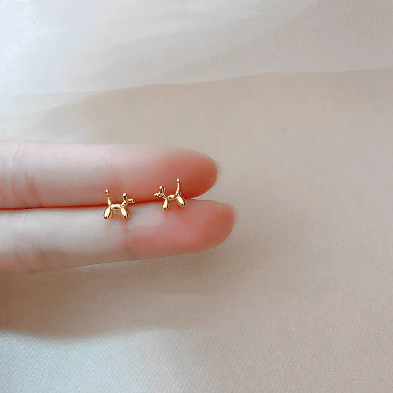 S9.25 Sterling Silver Mini Balloon Dog Earrings, Treat yourself, treat a friend.
