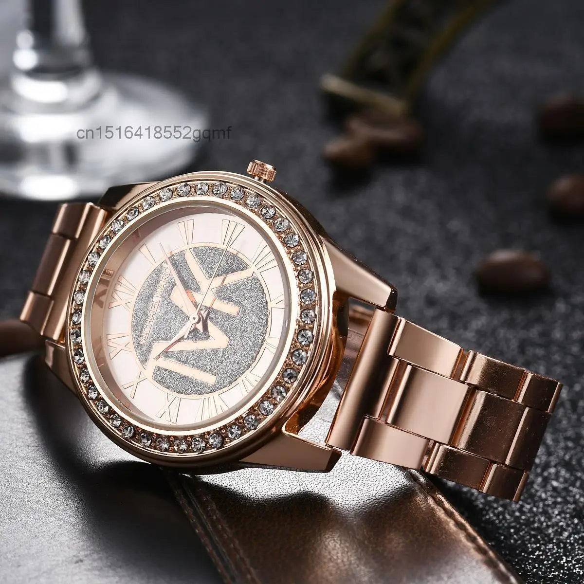Fashion, Luxury, Men's, Imitation Diamond Bracelet, Water Resistant, Roman Digital Watch…Buy It For Yourself Or For A Friend