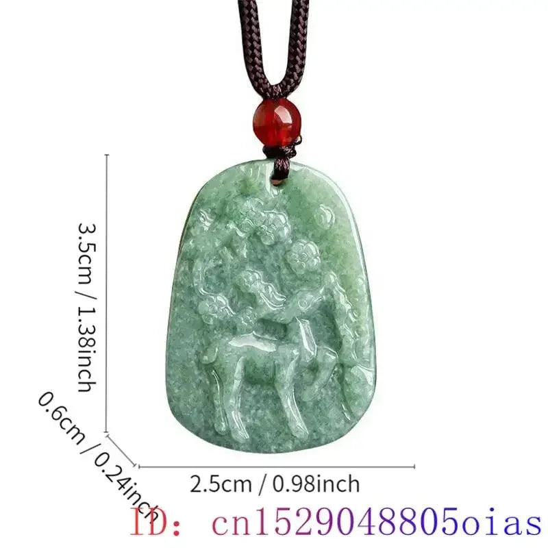 Green Burmese, Jade Amulet Necklace… Fine Jewelry Carved Gemstone, By MC