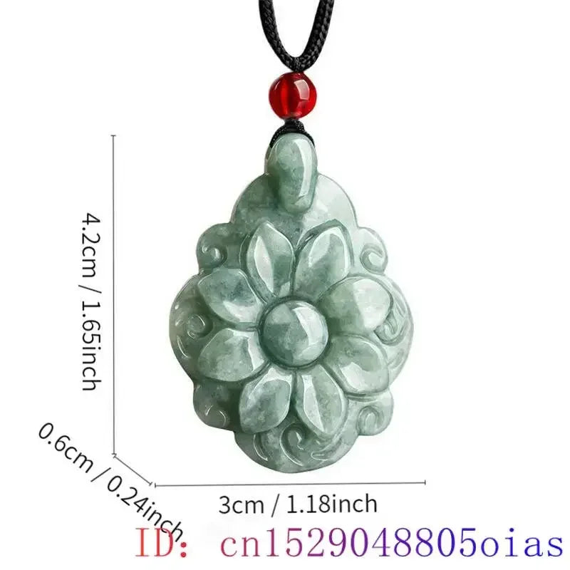 Green Burmese, Jade Amulet Necklace… Fine Jewelry Carved Gemstone, By MC