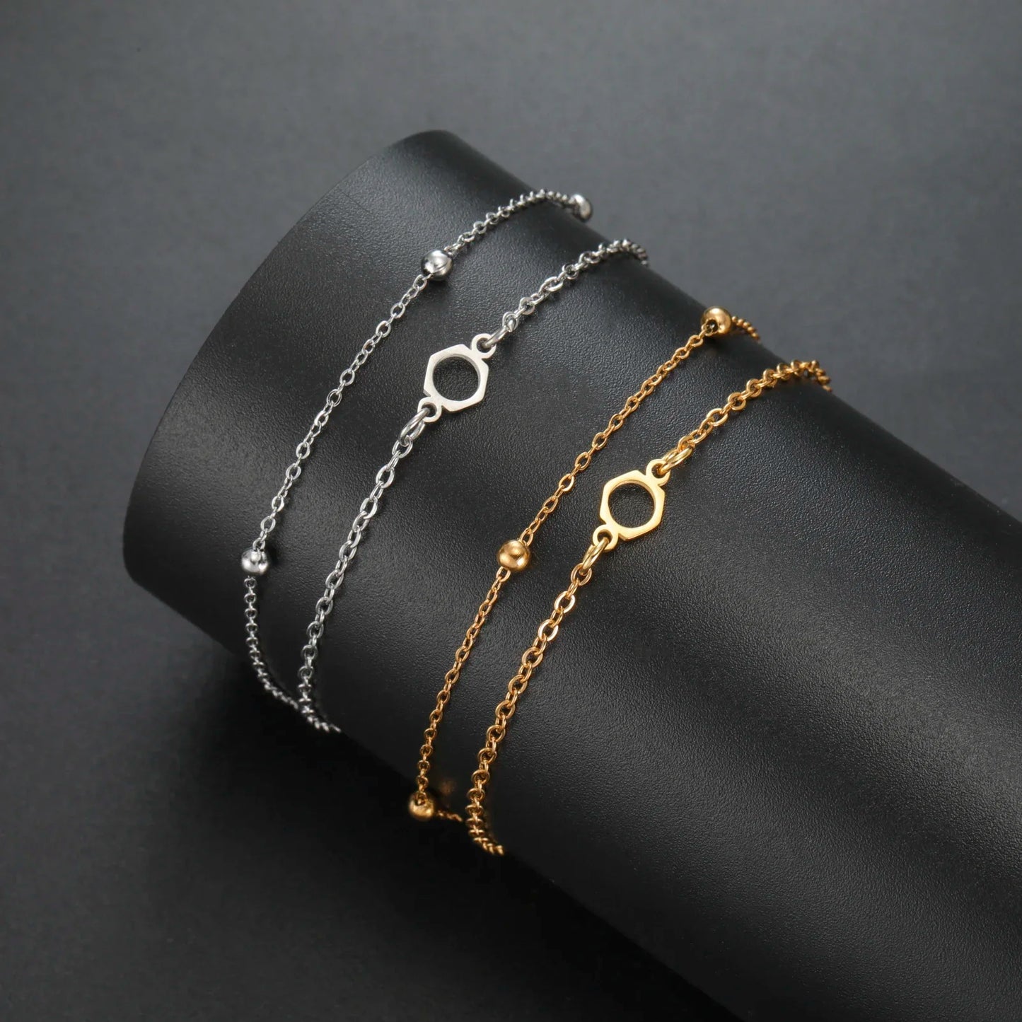 Chemical Molecule Charm Bracelet , by Skyrim