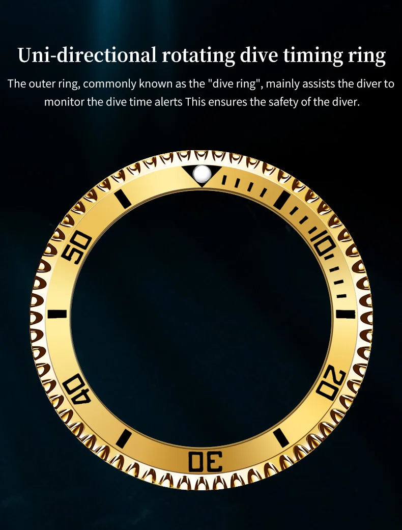 OLEV, S 2926 Men's, Luxury Brand, Waterproof, Calendar Moon Phase, Top Fashion, Stainless Steel Quartz, Chronograph Watch