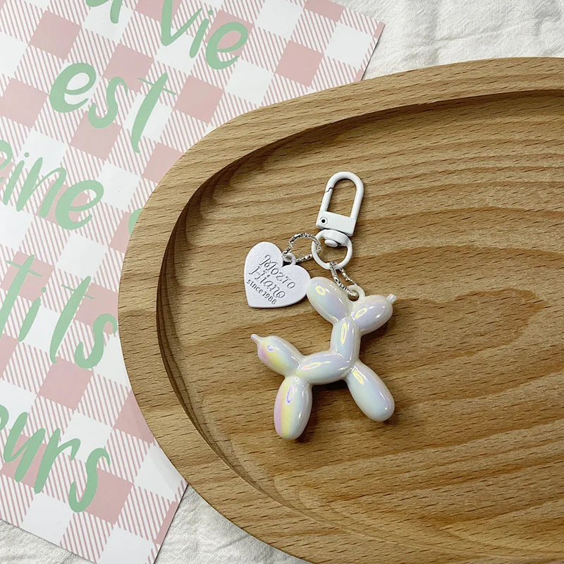 Cute, Acrylic Cartoon Balloon, Dog Keychains For Women