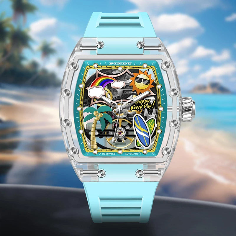 New PINDU Watch… Summer Beach Glowing, Waterproof Fashion