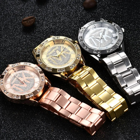 Fashion, Luxury, Men's, Imitation Diamond Bracelet, Water Resistant, Roman Digital Watch…Buy It For Yourself Or For A Friend