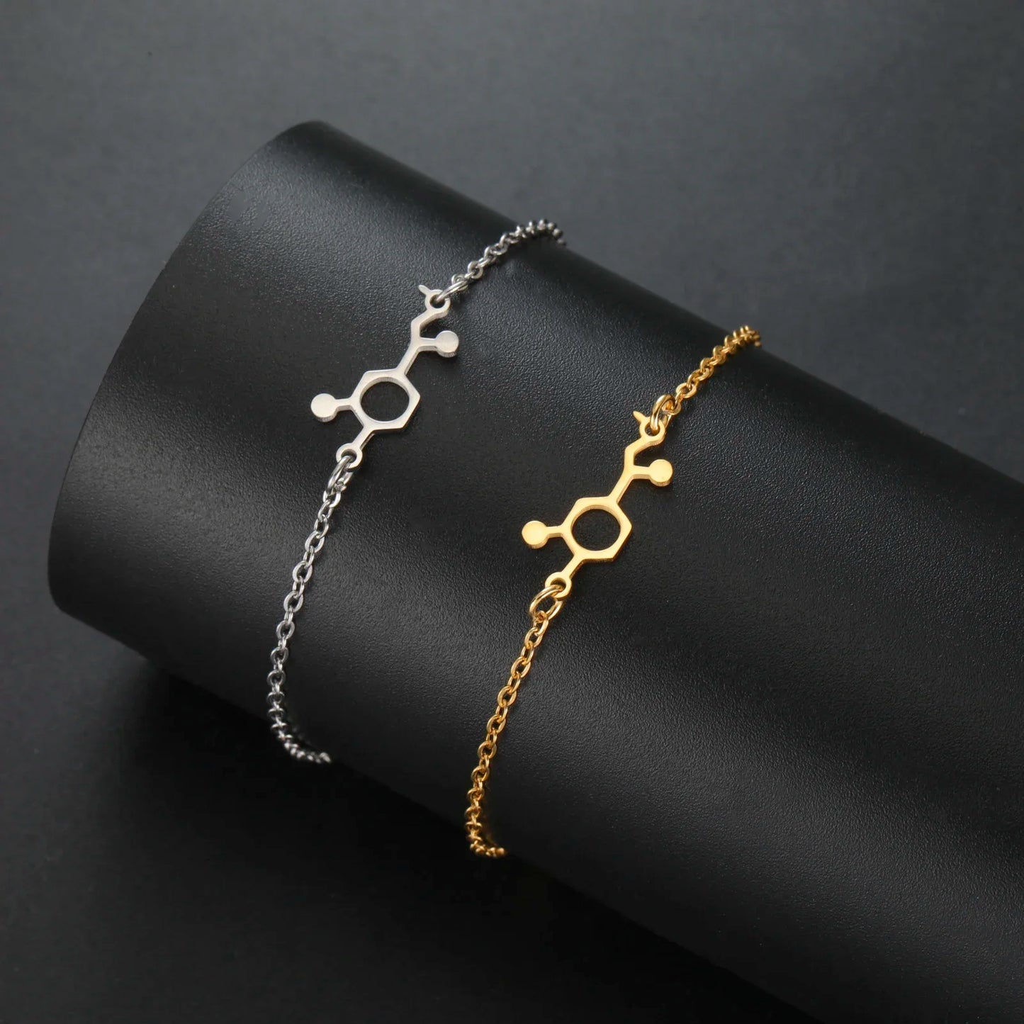 Chemical Molecule Charm Bracelet , by Skyrim
