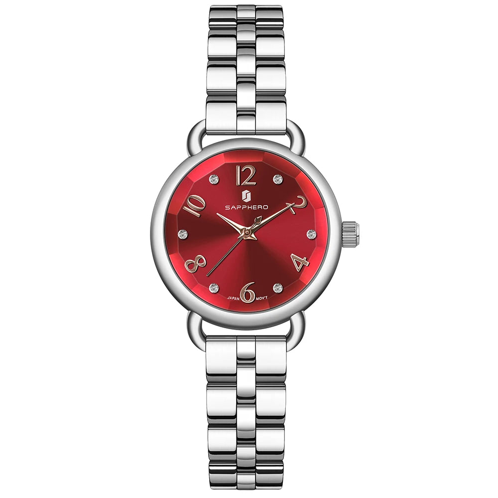 SAPPHERO’S, Women's Fashion, Versatile, Stainless Steel, Fashion versatile, Light luxury, Ultra-Thin Watch